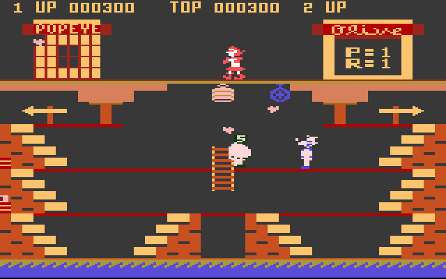 Popeye (1983) (Parker Bros) Screenshot 1